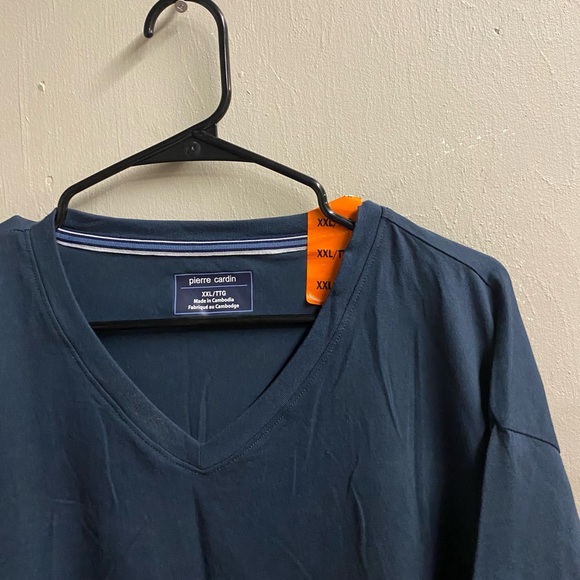 Men’s Pierre Cardin XXL Blue T-Shirt-New - Picture 2 of 6